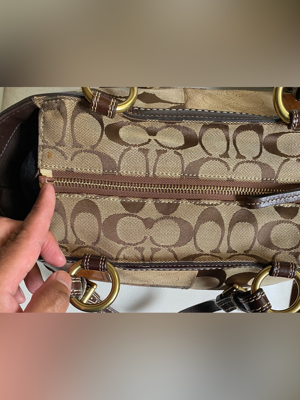 Coach Signature Patchwork Limited Edition Purse Bag F0873-F12843 Leopard VTG Y2K - Picture 10 of 12